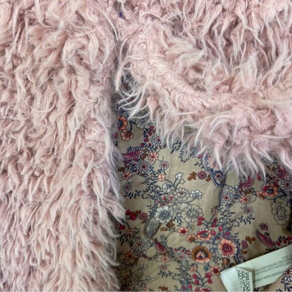 ZARA Kids pink faux fur fuzzy Barbiecore vest 13-14 - Picture 4 of 7